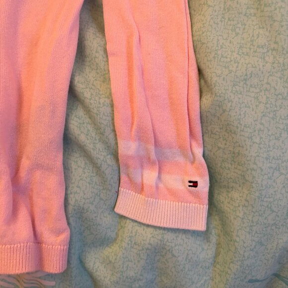 TOMMY HILFIGER Preppy Pink V-Neck Top - Picture 4 of 5